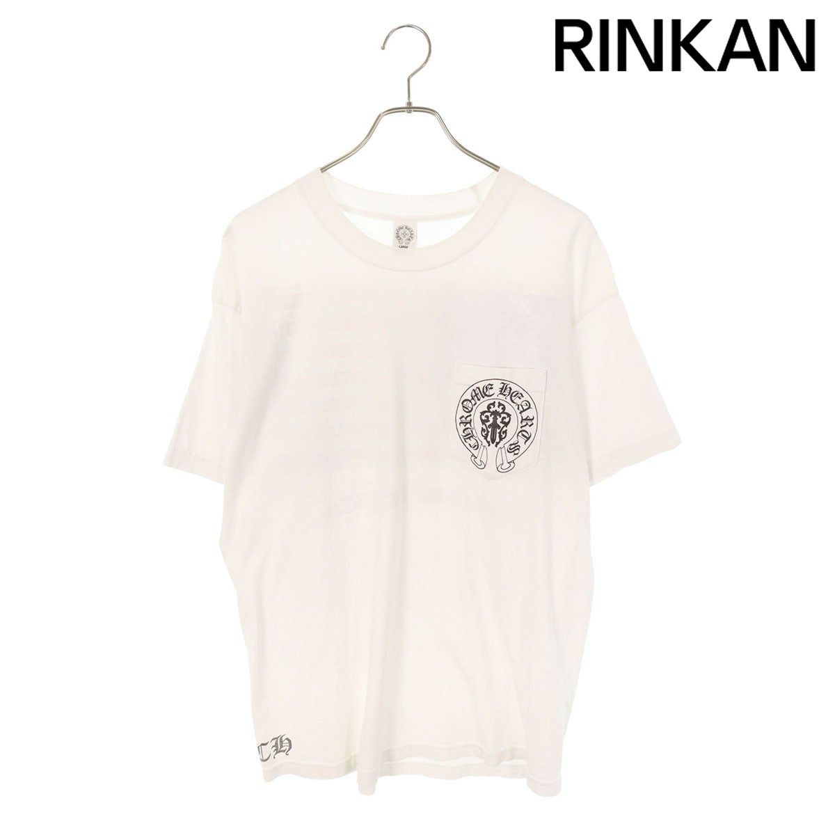 クロムハーツ キッズ Tシャツ 星条旗 バックプリント USA製 クロムハーツ CH T-SHRT/2 星条旗バックプリントTシャツ メンズ L