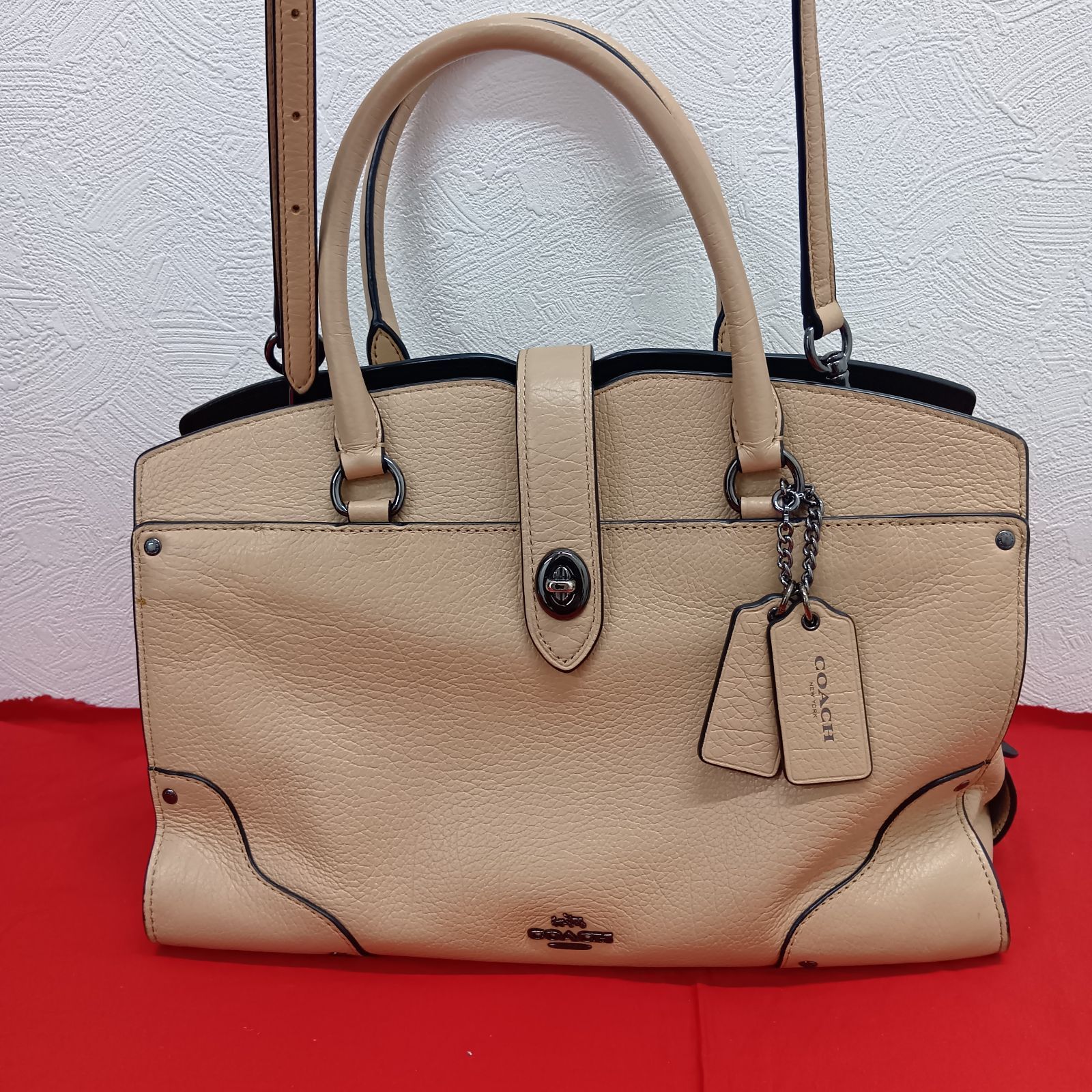 COACH マーサー サッチェル 37729 ショルダーバッグ ベージュ レディース コーチ