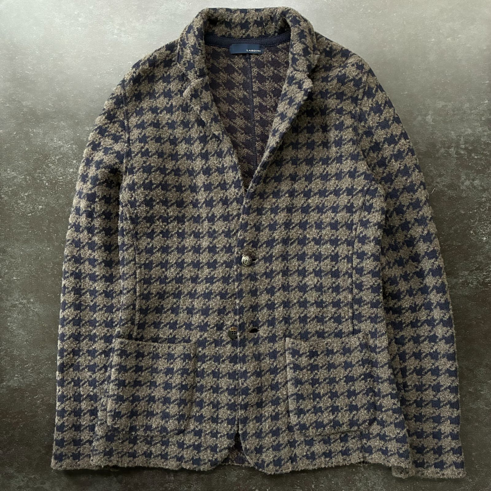 【セール】LARDINI テーラードジャケット 千鳥格子 Lardini 千鳥格子 ジャケット LARDINI - LARDINI ラルディーニ