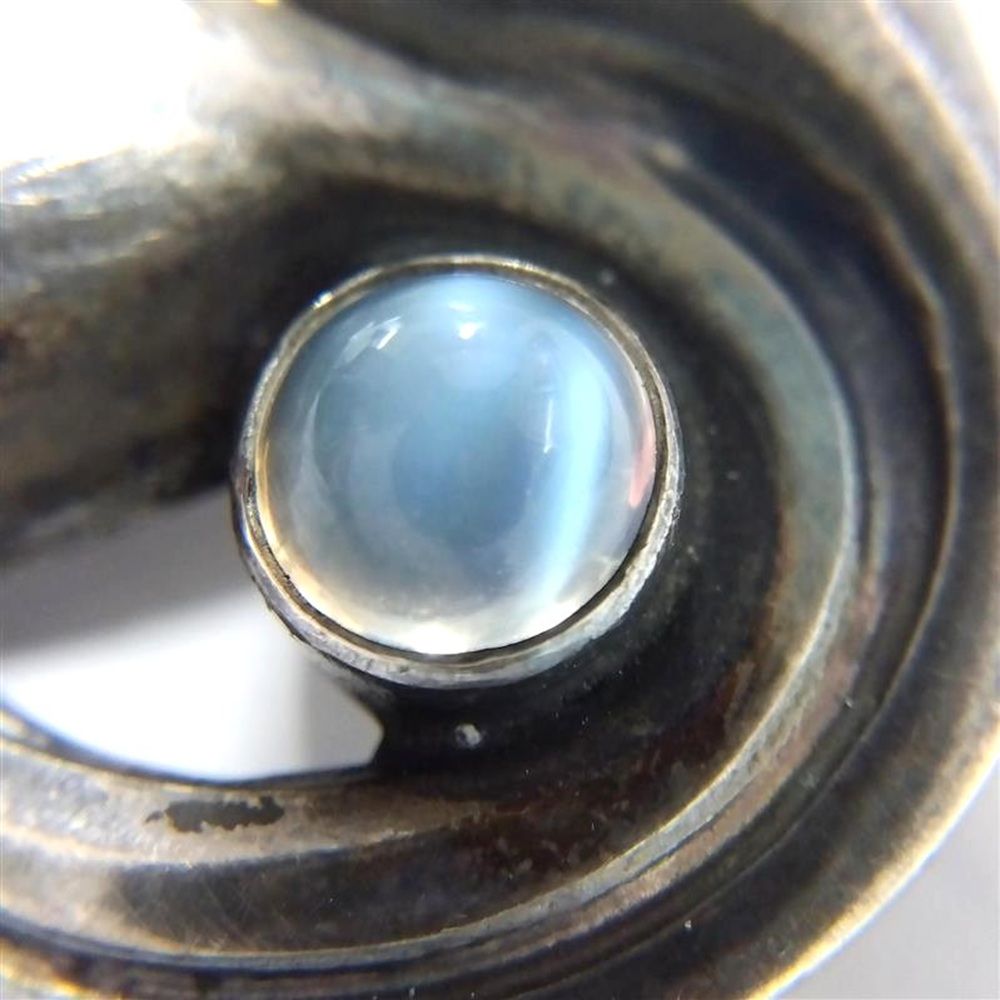 ジョージジェンセン Georg Jensen 100B ブローチ ムーンストーン SV925