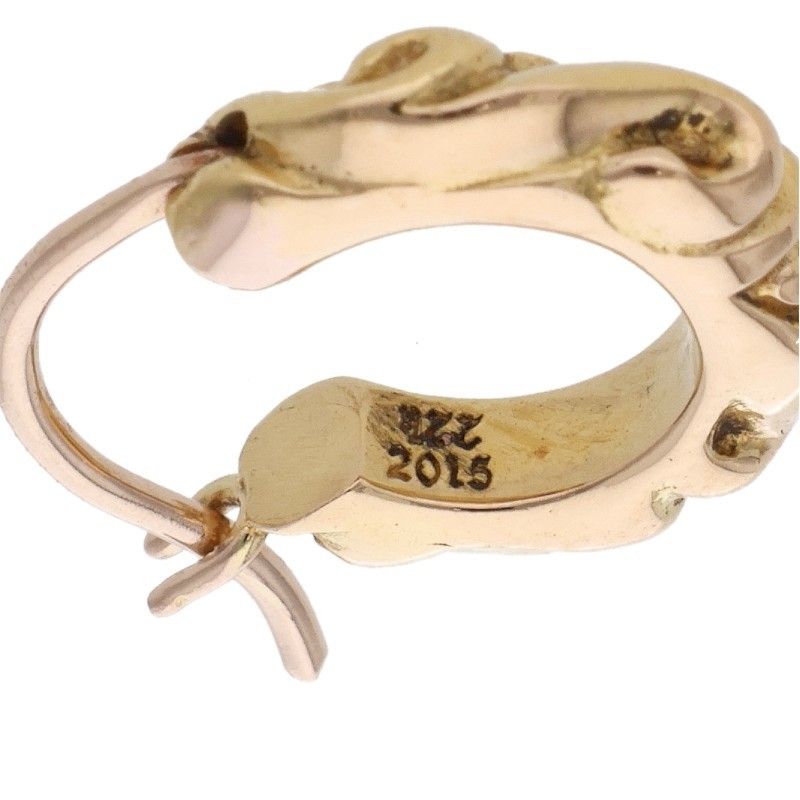 クロムハーツ 22K TNY HOOP SCRL タイニースクロールフープピアス クロムハーツ 22K TNY HOOP SCRL/22Kタイニースクロールフープ