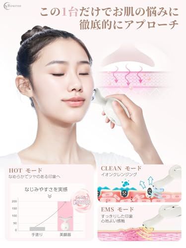 美顔器 EMS かっさ 電動 カッサ 7色 LED光 温感 【2026新登場 1台20役