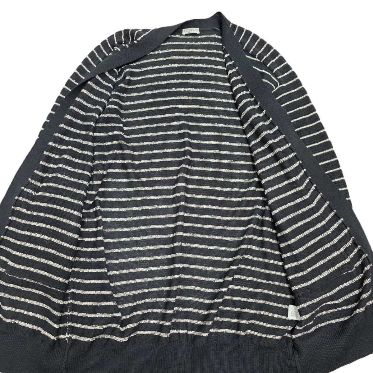 美品★ブルネロクチネリ　サマーニット　黒　スパンコール Brunello Cucinelli ブルネロクチネリ スパークリング サマーニット