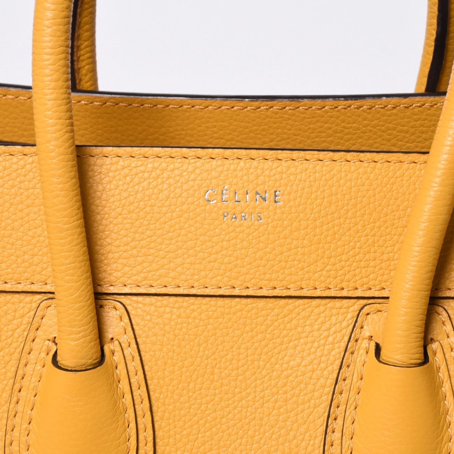 CELINE セリーヌ ラゲージ ミニショッパー レザー Hand Bag