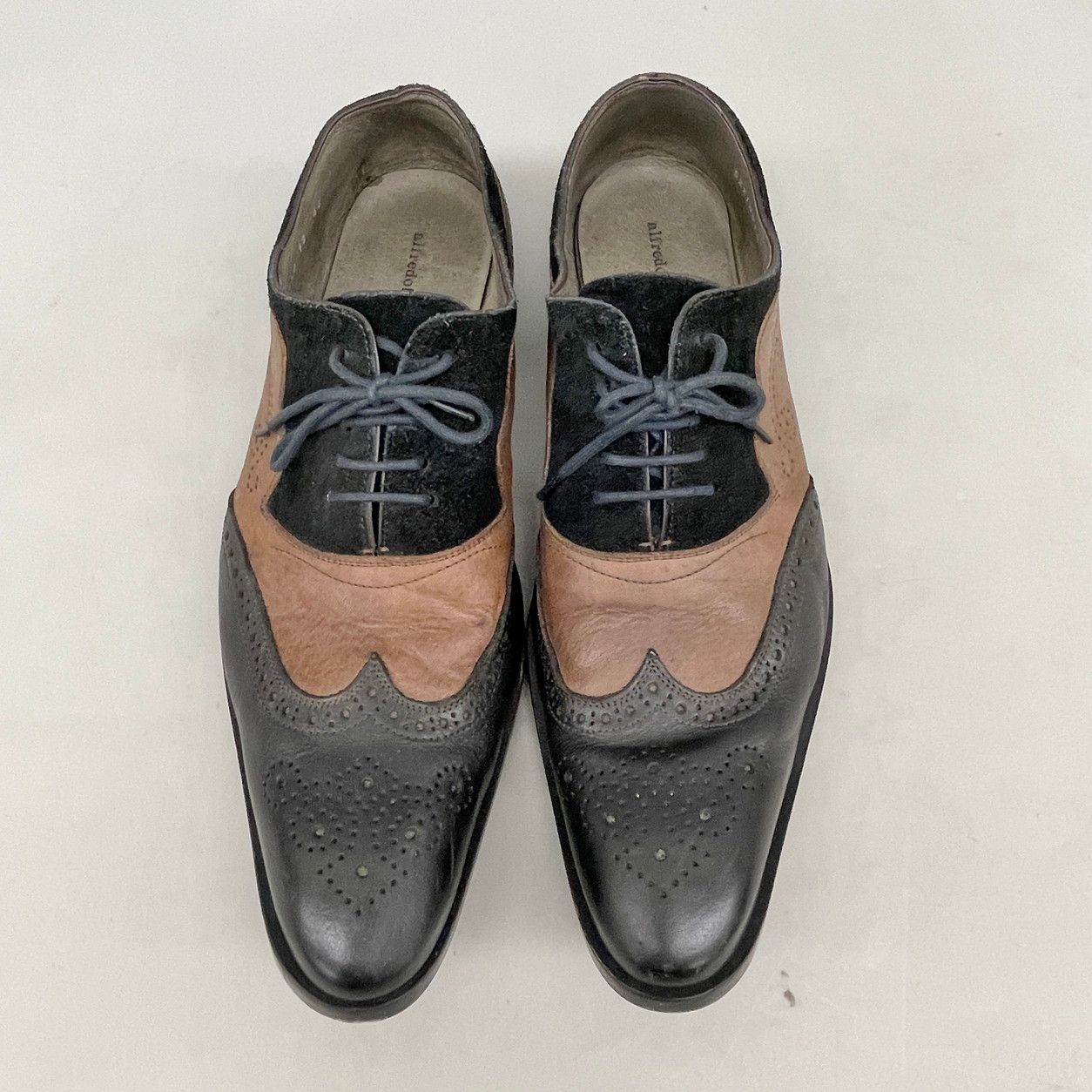 【美品】アルフレッドバニスター レザーシューズsize44 本革 ドレスシューズ レザーシューズ alfredo BANNISTER アルフレッドバニスター 44