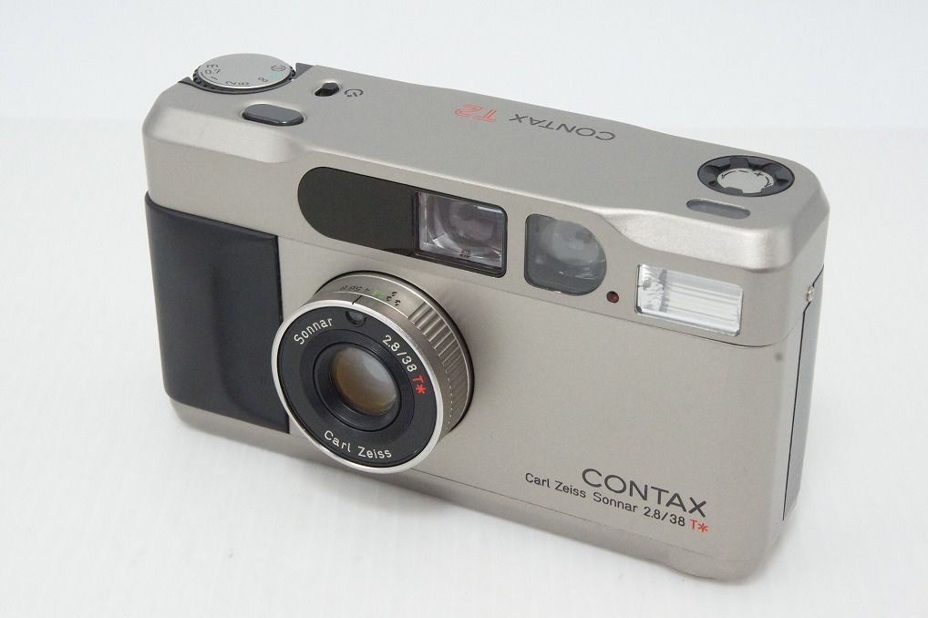 美品 CONTAX コンタックス T2 チタンクローム フィルムカメラ 元箱付