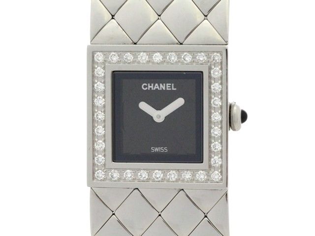 CHANEL シャネル マトラッセ・ダイヤベゼル H0489 腕時計 ステンレス