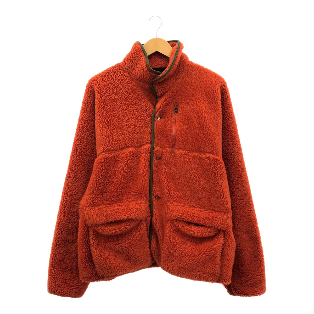Simply complicated シンプリーコンプリケイテッド サイズ1 C-ALL FLEECE JACKET フリースジャケット オレンジ 日本製 Simply complicated シンプリーコンプリケイテッド サイズ1 C-ALL