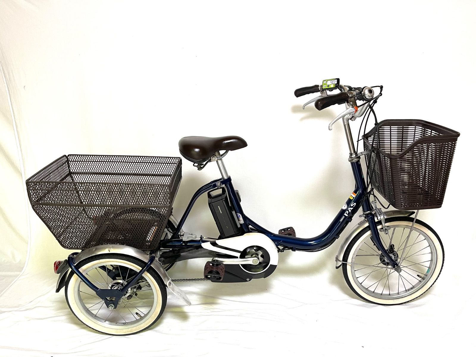 0321【動作確認済】送料無料 YAMAHA 電動アシスト三輪自転車 ヤマハ