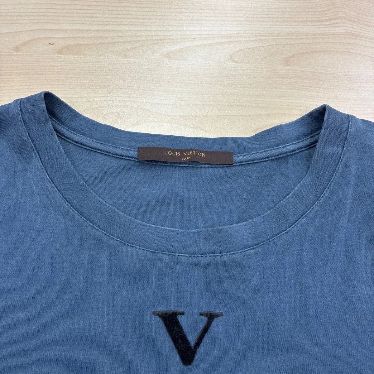 ルイヴィトン LOUIS VUITTON】メンズ フロッキークロスロゴTシャツ 