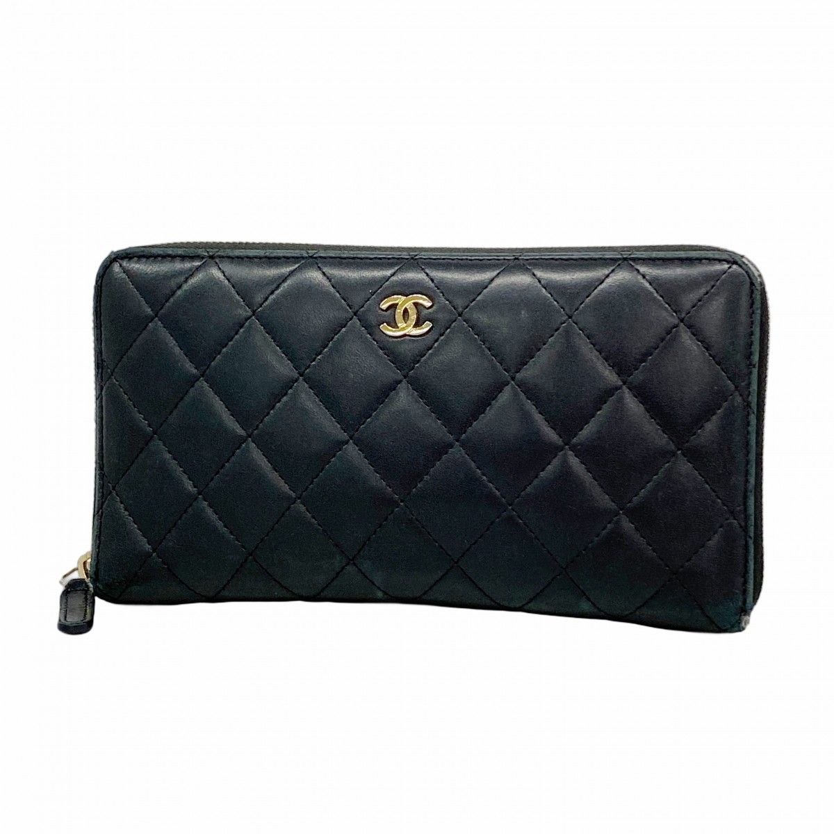 シャネル マトラッセ 長財布 ラムスキン レディース CHANEL  中古 CHANEL（シャネル） 財布 マトラッセ レディース ブランド 長財布