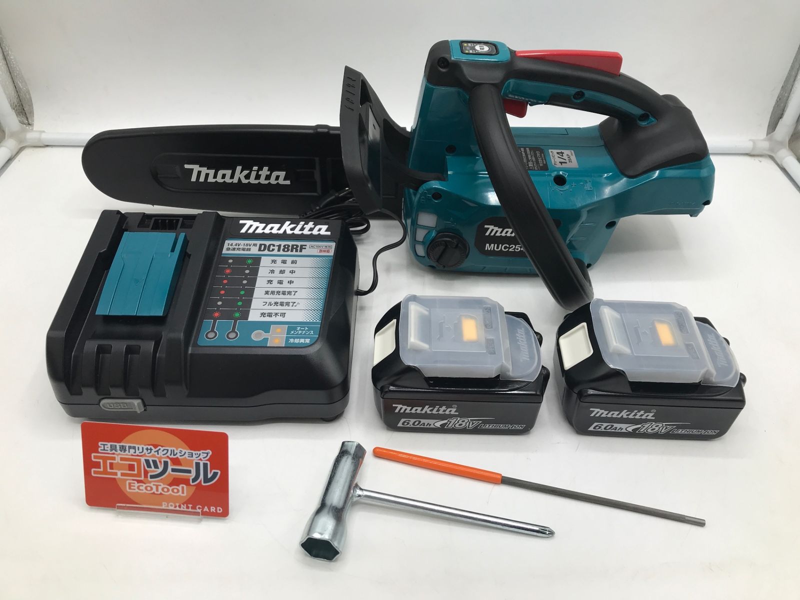 【未使用に近い】Makita/マキタ MUC254DRGX ☆ 18v充電式250mmチェンソー [IT_BWKDS][岡岩][M05]