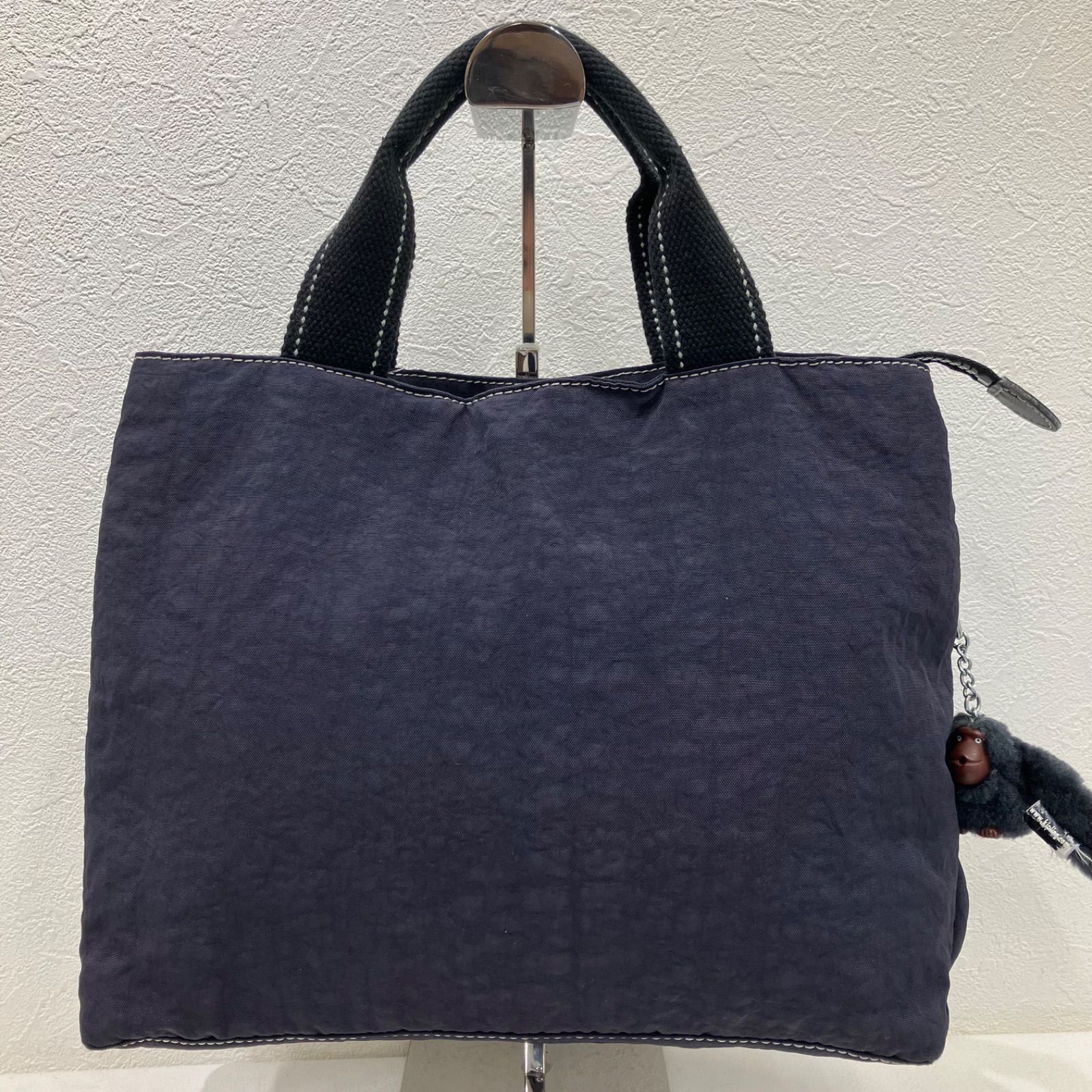 1902 Kipling キプリング ハンドバッグ トートバッグ ネイビー系 