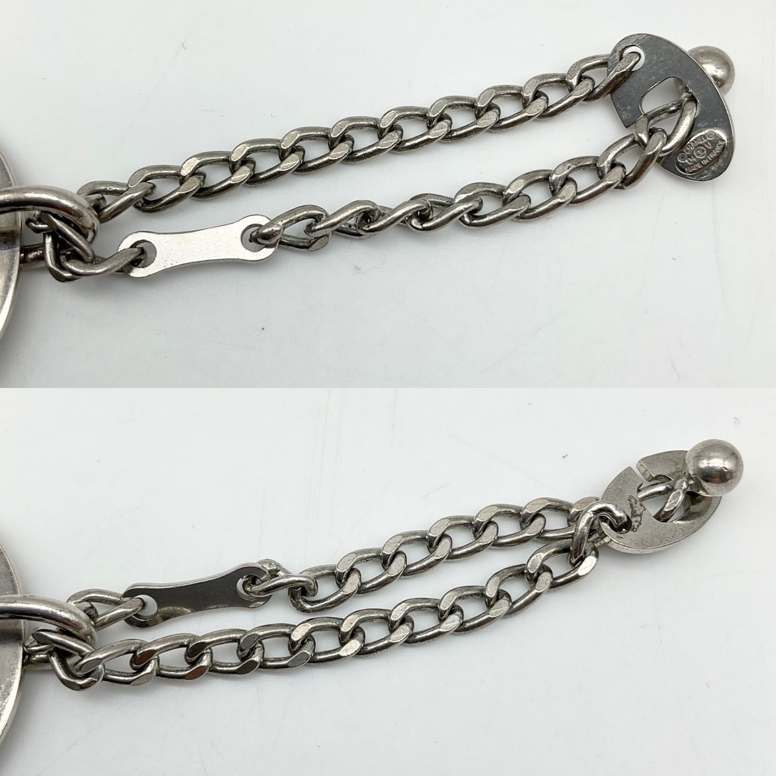 ○CHANEL シャネル ロゴプレート ドッグタグ キーホルダー キー