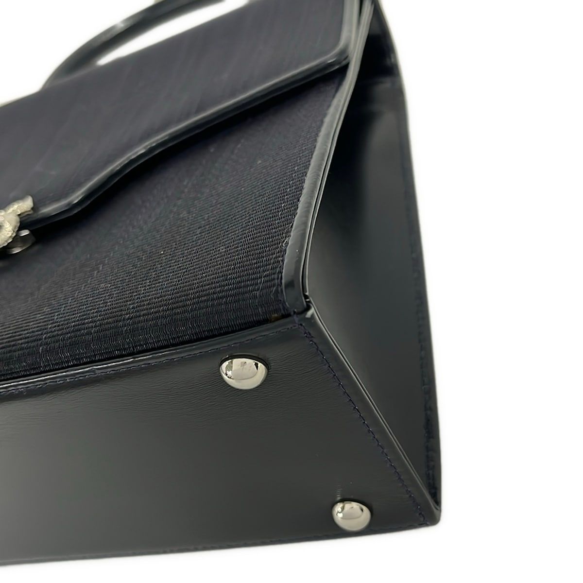 ●COMTESSE コンテス ハンドバッグ ネイビー コメ兵｜コンテス COMTESSE FRAME BAG BAG｜コンテス｜レディース