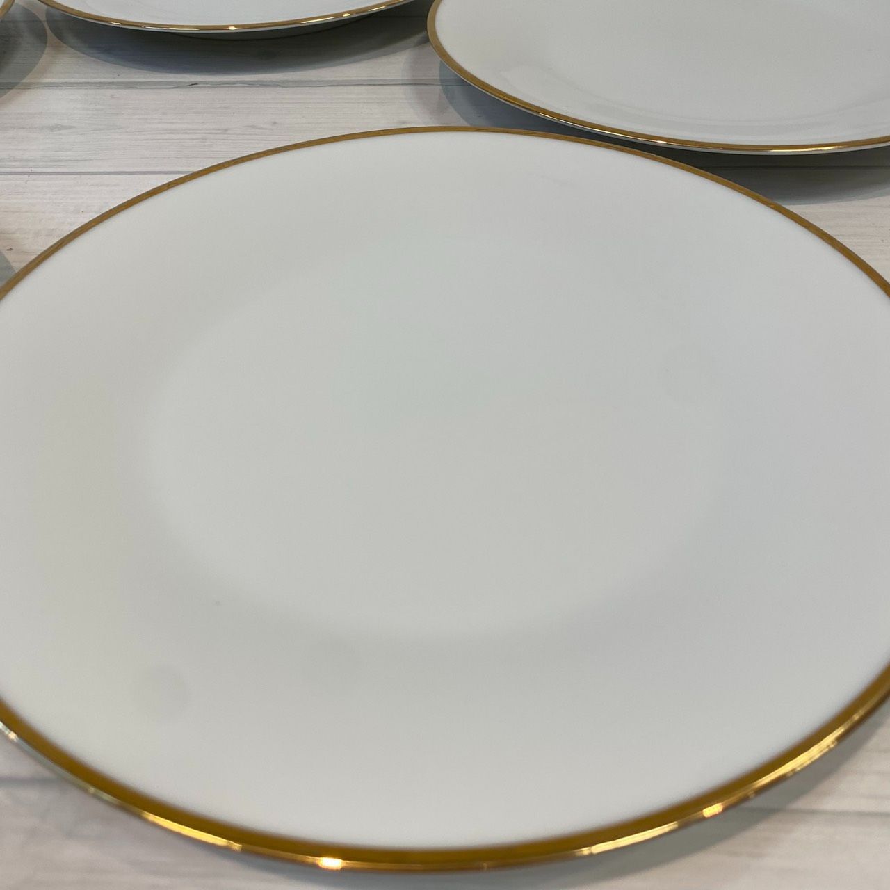 塩】美品！ノリタケ Noritake プレート 金縁 23㎝ 5枚セット 【23440AO