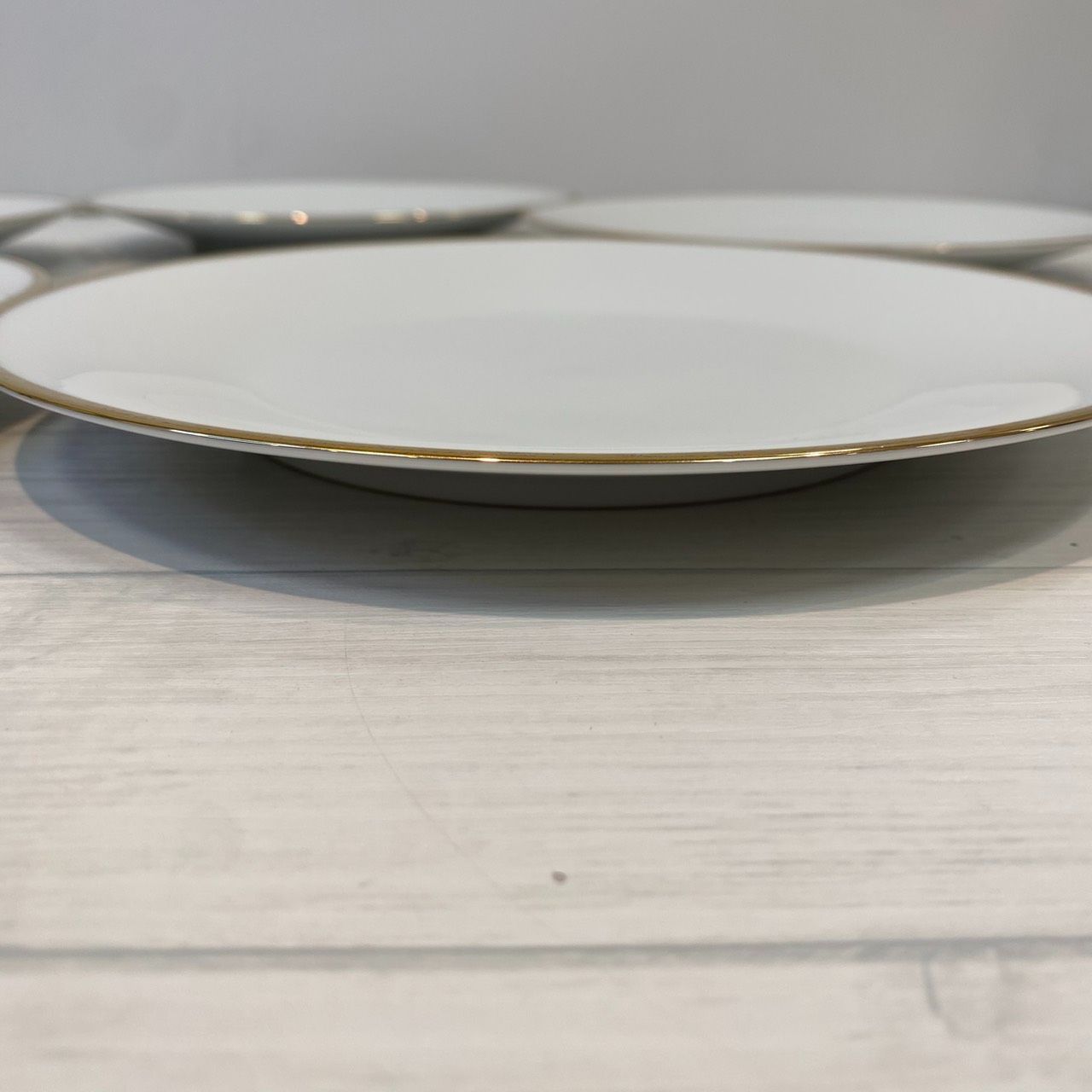 塩】美品！ノリタケ Noritake プレート 金縁 23㎝ 5枚セット 【23440AO