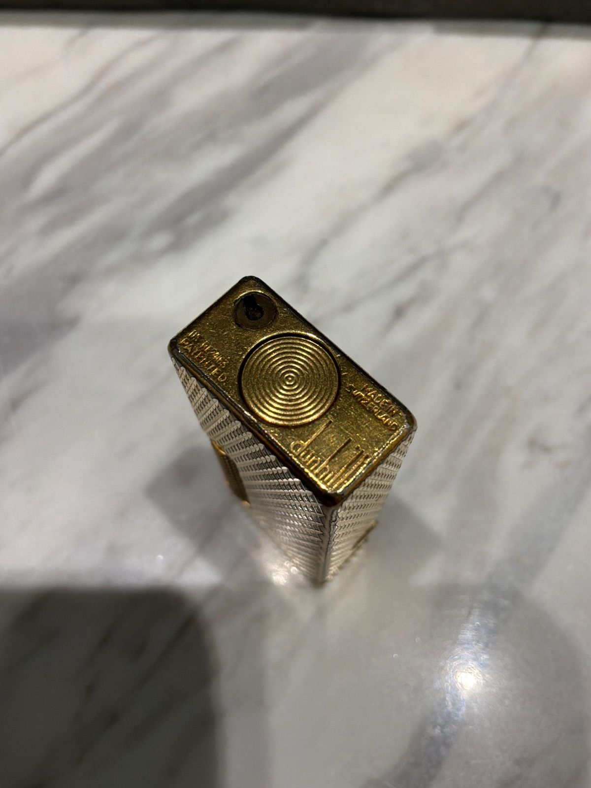 ダンヒル dunhill ローラガス ライターバーレイ 【ヴィンテージ】 ダンヒル ライター バーレイ SS 機械調整済み | 東京銀座の