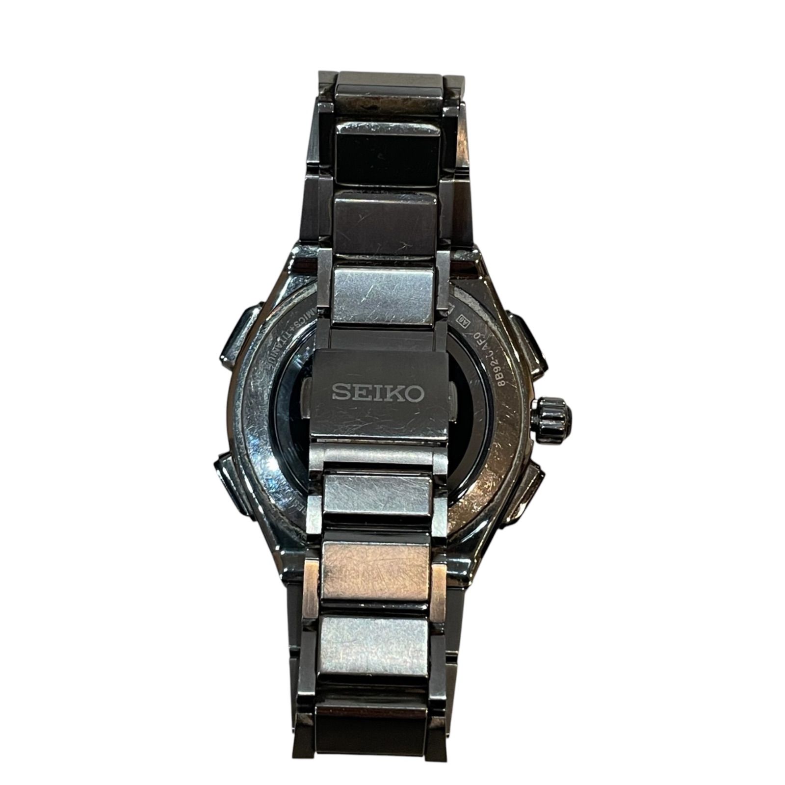 稼働品】SEIKO セイコー ブライツ 電波ソーラー クロノグラフ 腕時計