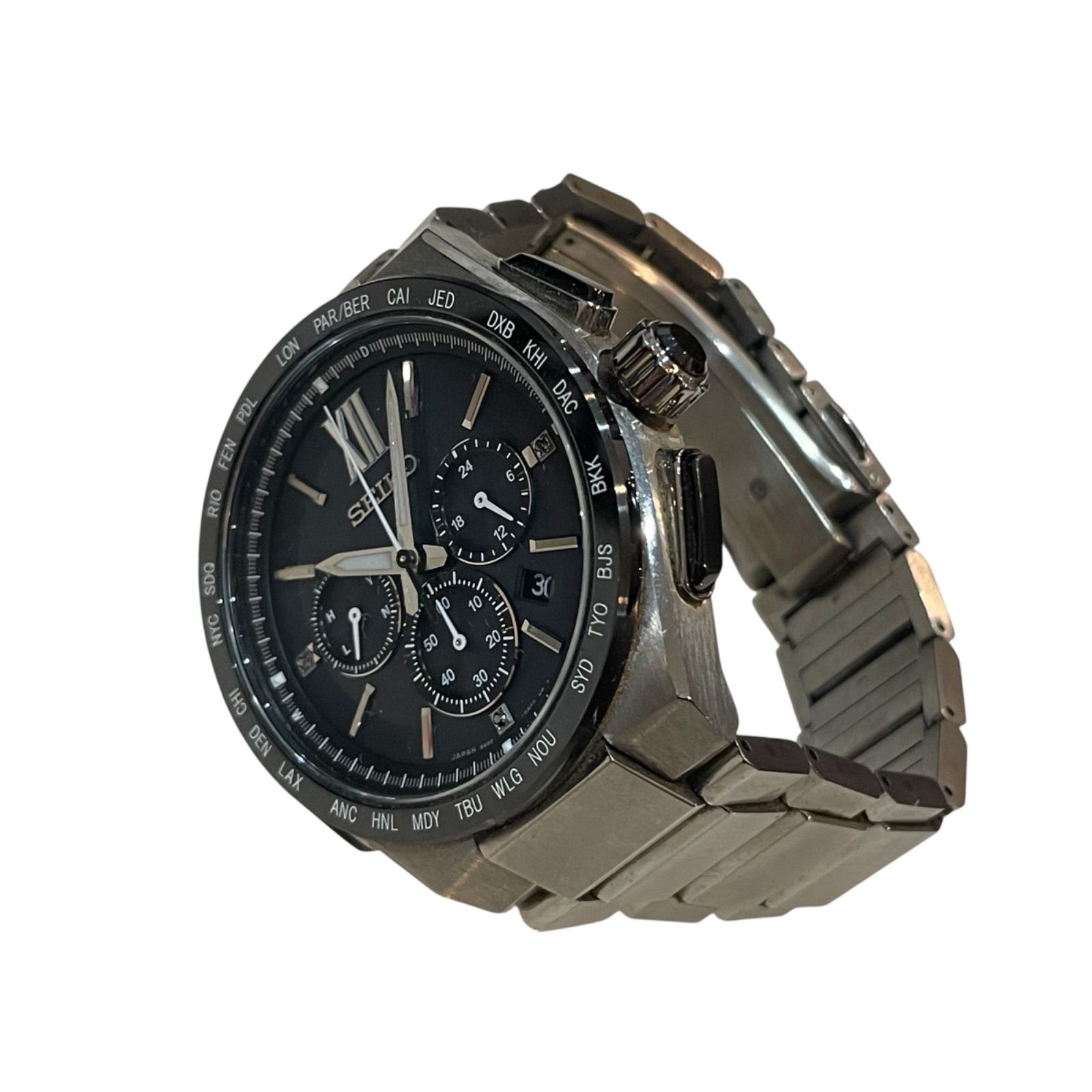 稼働品】SEIKO セイコー ブライツ 電波ソーラー クロノグラフ 腕時計