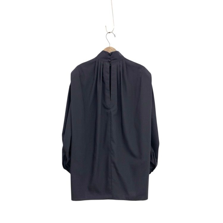 Mame Kurogouchi マメクロゴウチ Floral Embroidery High Neck Blouse