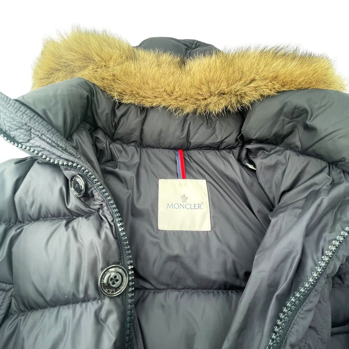 中古】 MONCLER モンクレール CLUNY JACKET ダウンジャケット ネイビー 