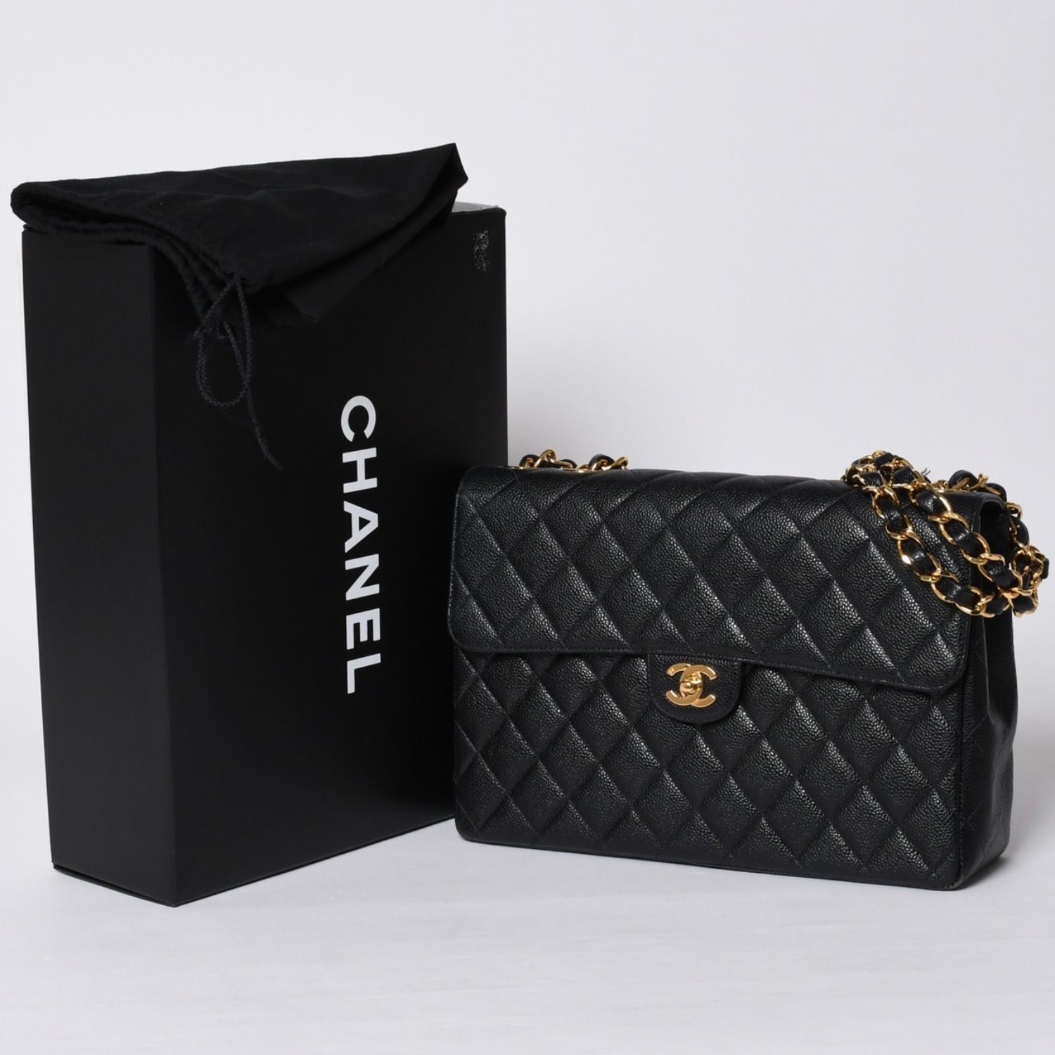 極美品 CHANEL シャネル デカマトラッセ30 Sフラップ Wチェーン 
