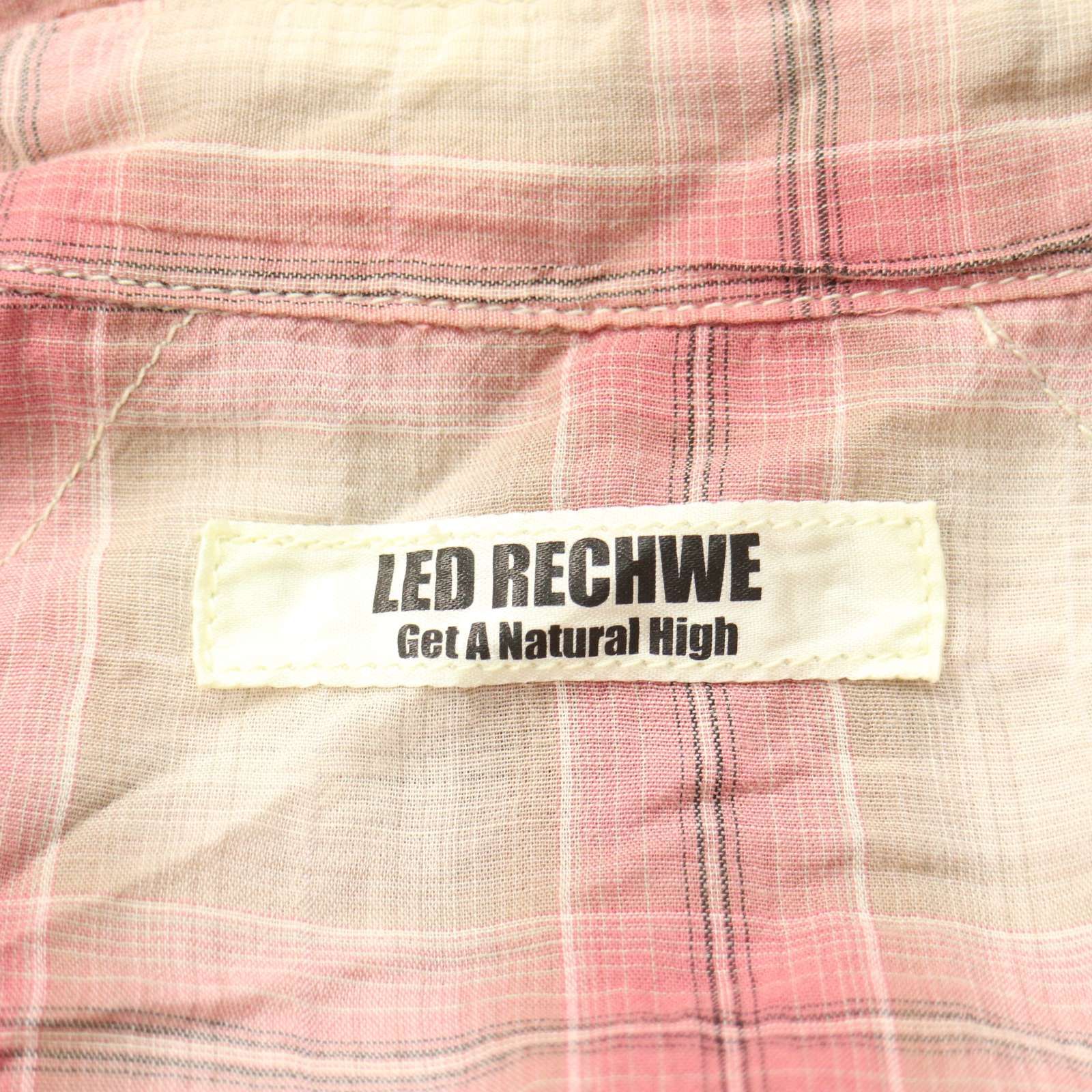 LED RECHWE レッドリーチュエ 通年☆ 長袖 ウエスタン チェック シャツ 