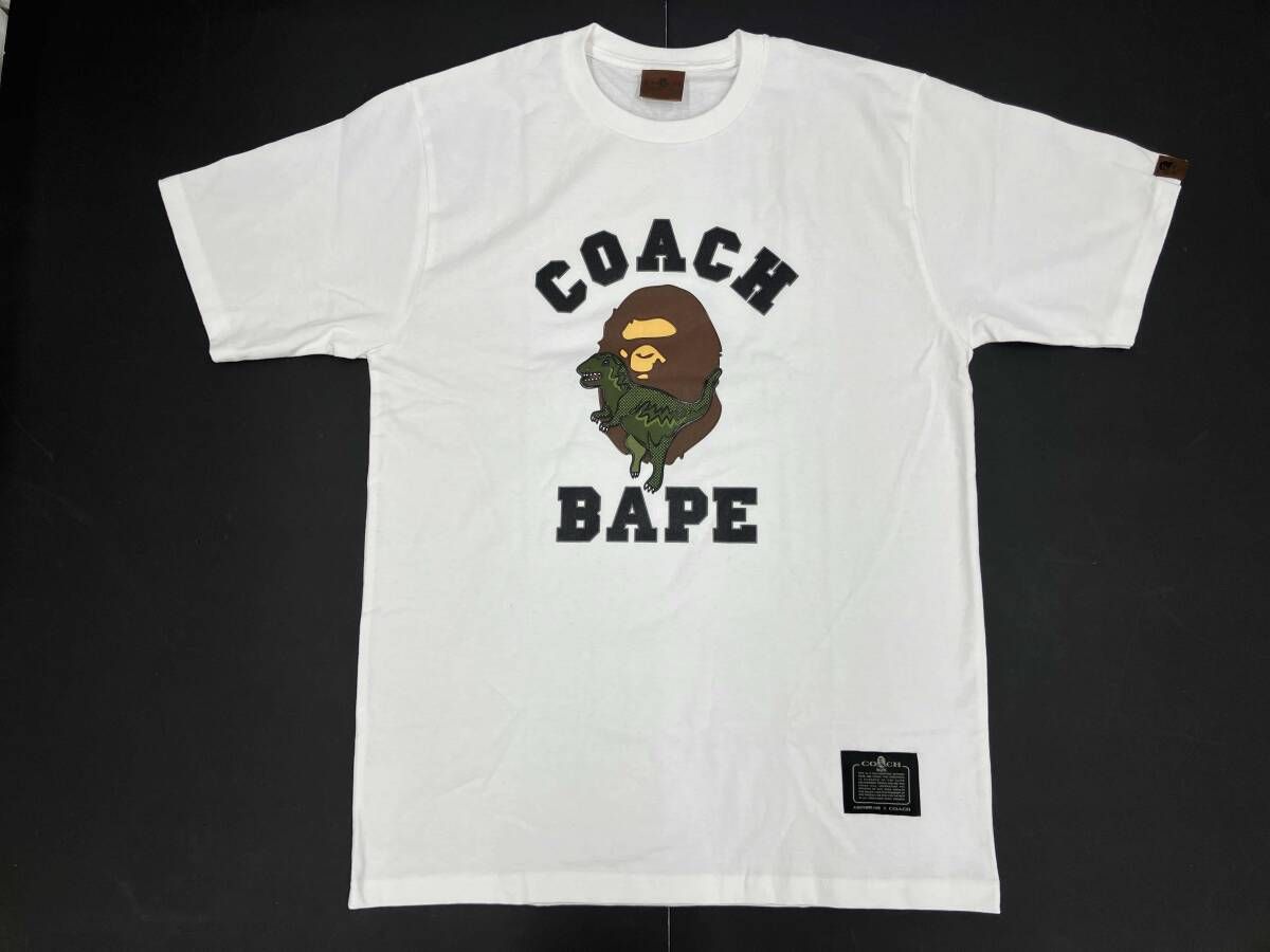 で送料無料 A BATHING APE×COACH アベイシングエイプ×コーチ 半袖T 