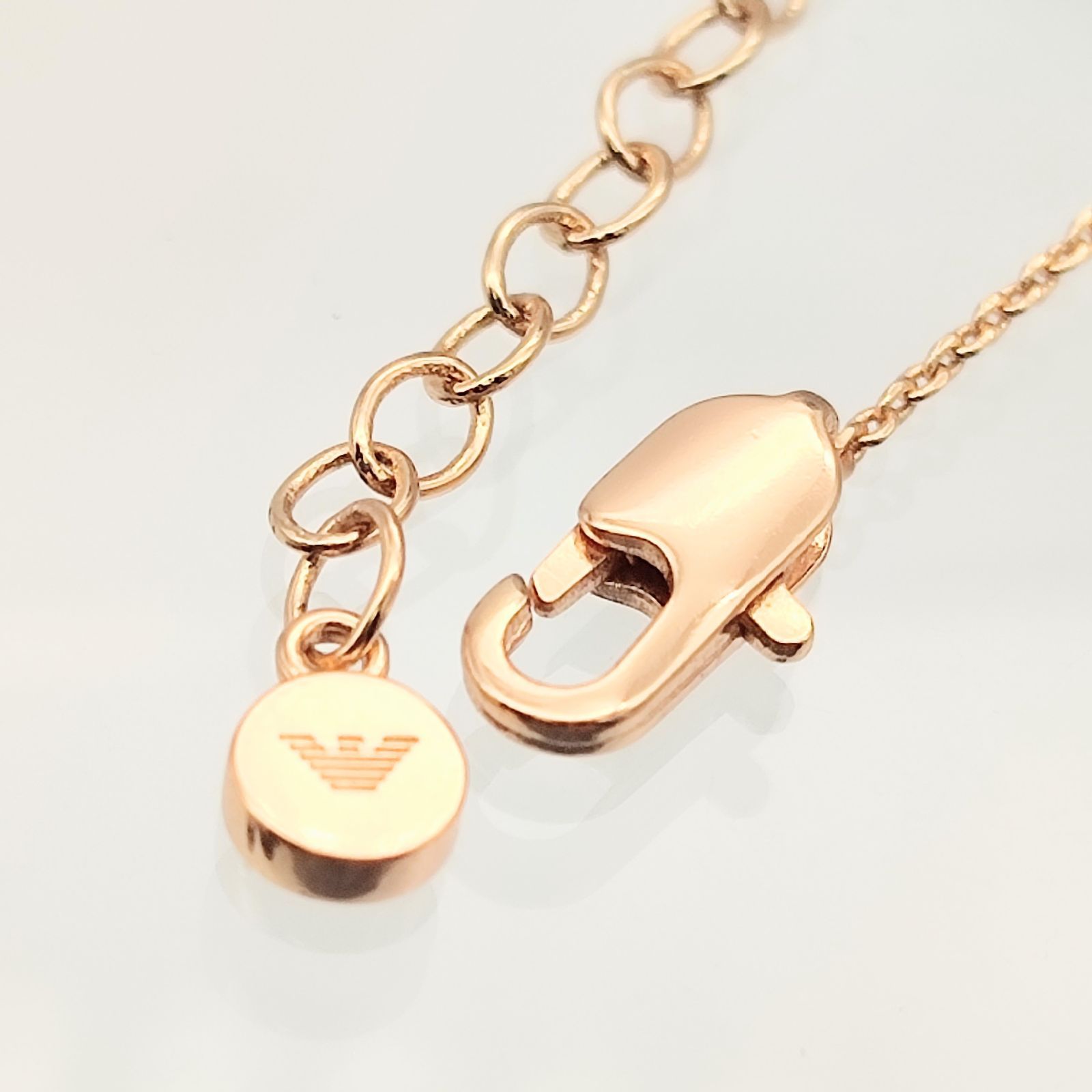 美品】EMPORIO ARMANI エンポリオ アルマーニ ベアネックレス ローズ 