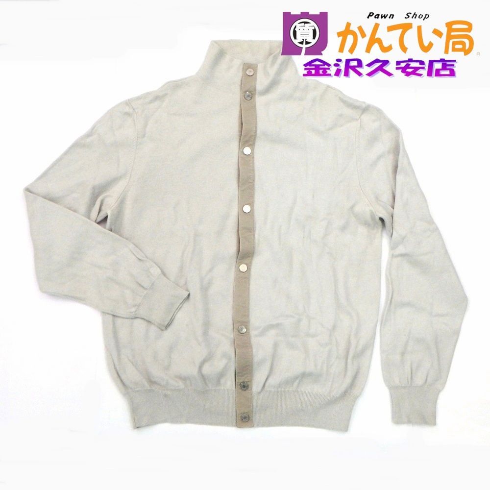 Herms エルメス カーディガン XLサイズ セリエボタン カシミヤ
