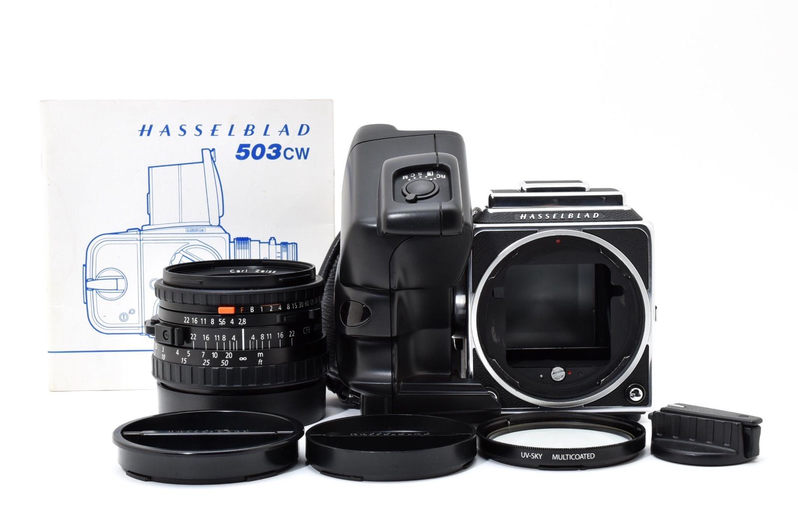 ★極上美品★ HASSELBLAD ハッセルブラッド 503CW ボディ+A12 ＆ PLANAR CFE 80mm F2.8 ＆ CWワインダー 中判フィルムカメラ ＃4319 418,410円
