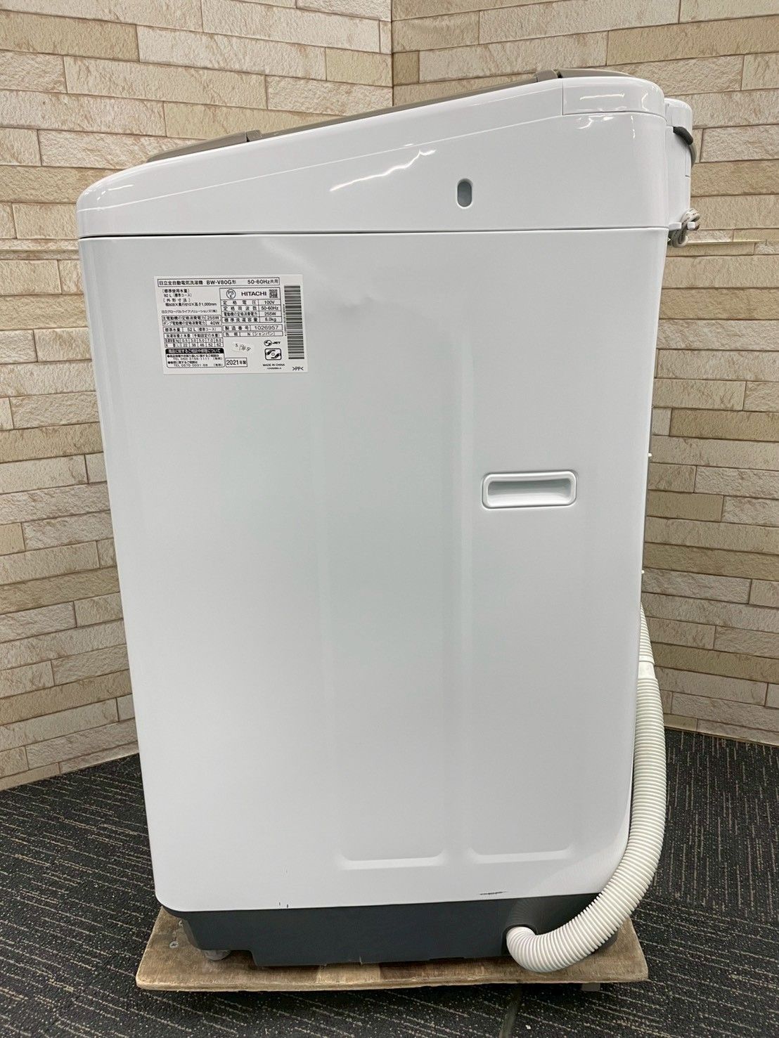 大阪送料無料☆3か月保障付き☆洗濯機☆日立☆8kg☆2021年☆BW-V80G 