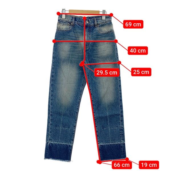 N°21 ヌメロヴェントゥーノ 20SS イタリア製 ワンウォッシュ ワイドストレートデニムパンツ 5B PANTALONE TESSUTO 20SW-B043-0151 38 Dark Indigo 定価71,500円 ボタンフライ ジーンズ ボトムス【新古品】【中古】【N°21】 N°21 ヌメロヴェントゥーノ 20SS イタリア製 ワンウォッシュ ワイド