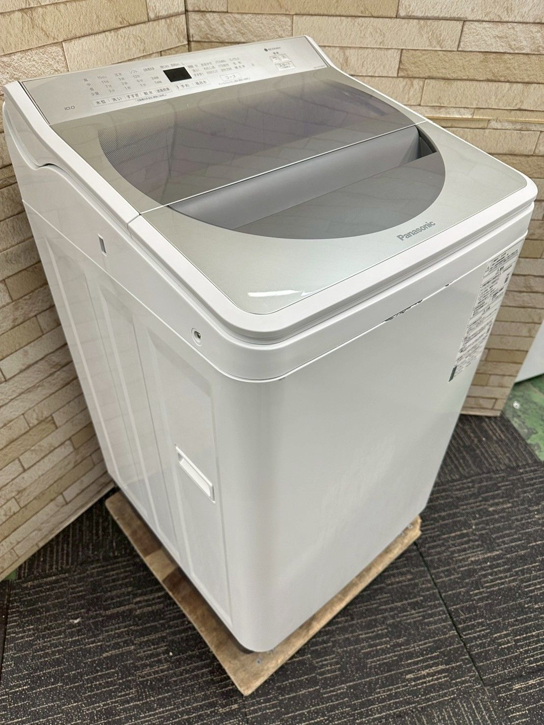★分解洗浄済み Panasonic NA-FA100H7 10kg パナソニック 全自動洗濯機 エコナビ 泡洗浄 ホワイト 大容量 縦型 洗濯機 中古品 管理O773 Panasonic（パナソニック） 全自動洗濯機 10kg 縦型 NA-FA100H7 徹底