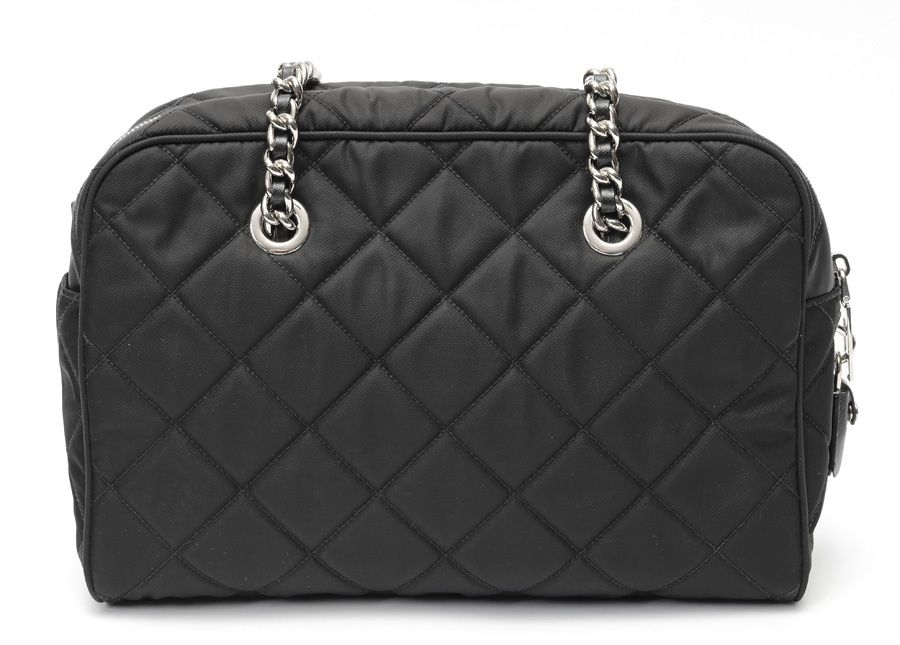 オ*士様 プラダ キルティングチェーンショルダー　ボストン 1BB903 ネロ プラダ / PRADA キルティング チェーンショルダー / ボストンバッグ