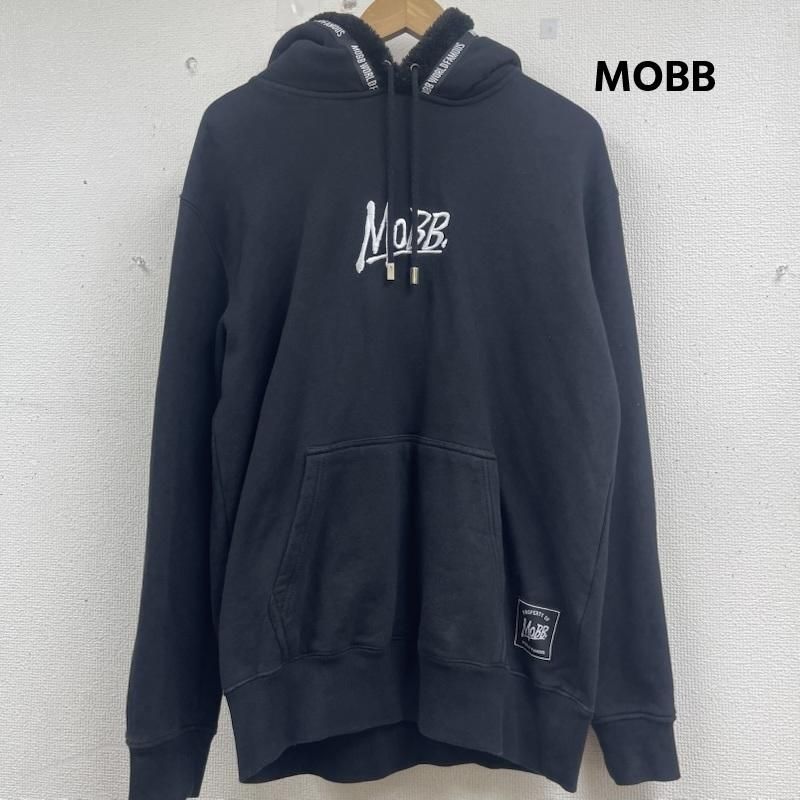 古着 MOBB ロゴ 刺繍 プルオーバー フード フリース パーカー メンズ L ISItems【USED】【古着】50157547