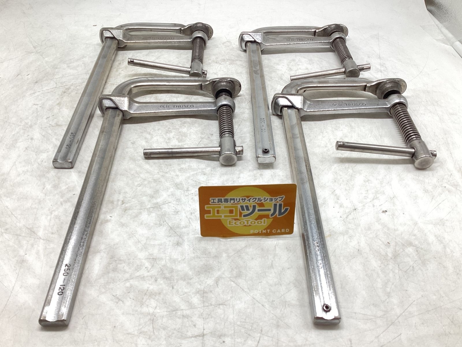 中古品】TRUSCO/トラスコ GLB250 ☆ Lクランプ標準型[4点セット