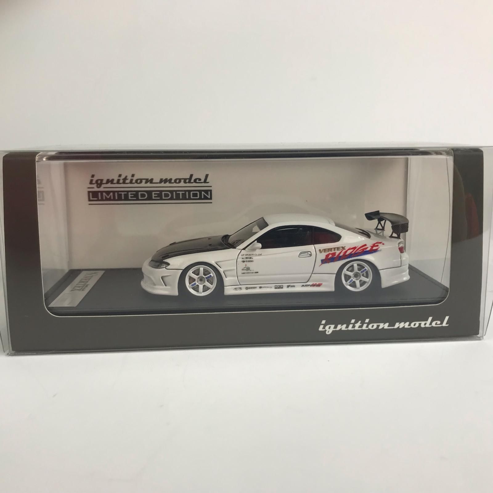 イグニッションモデル 1/43 VERTEX S15 シルビア White With Engine