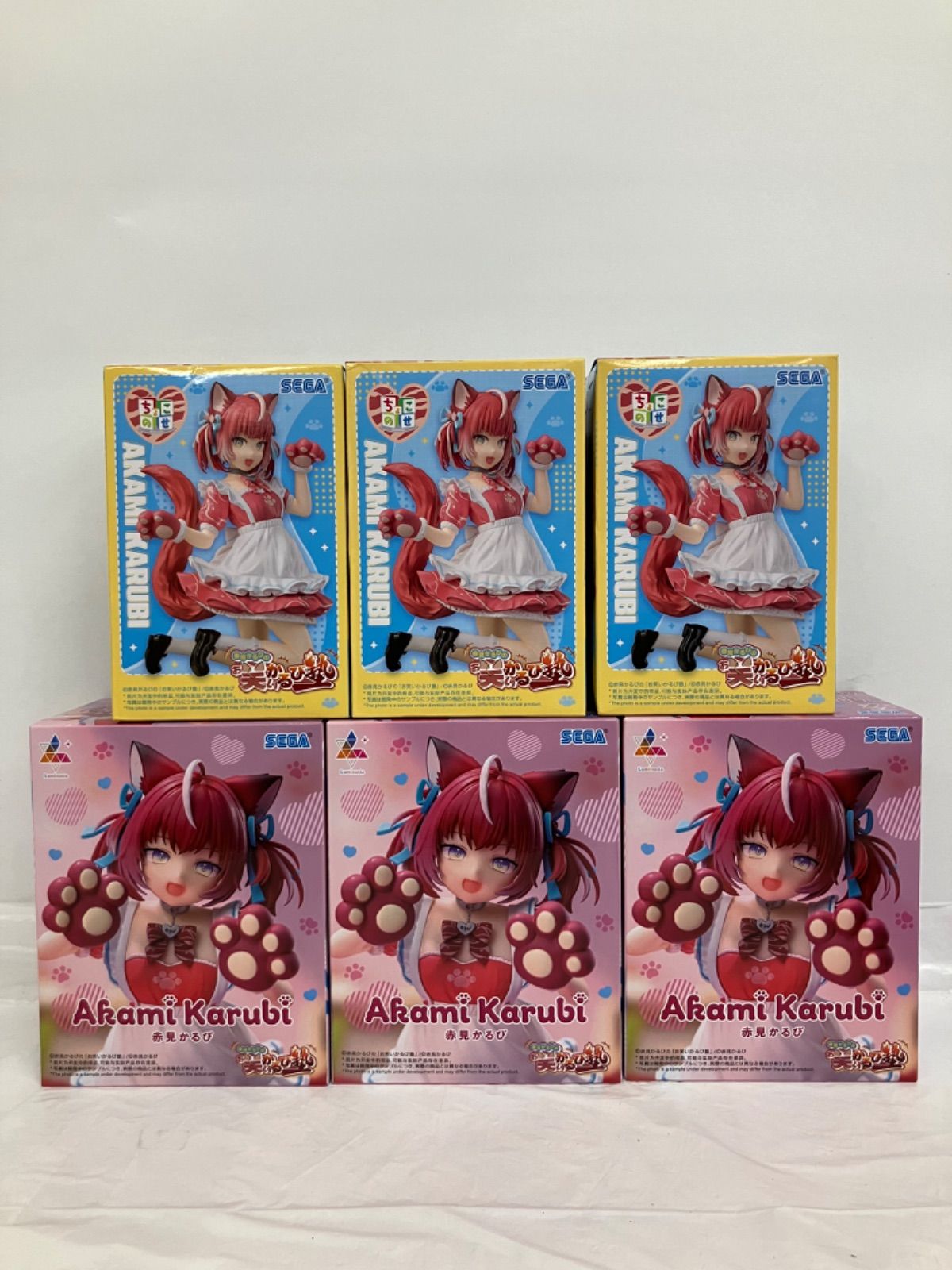 未開封 赤見かるび お笑いかるび塾 フィギュア 2種 6個セット LF4F54
