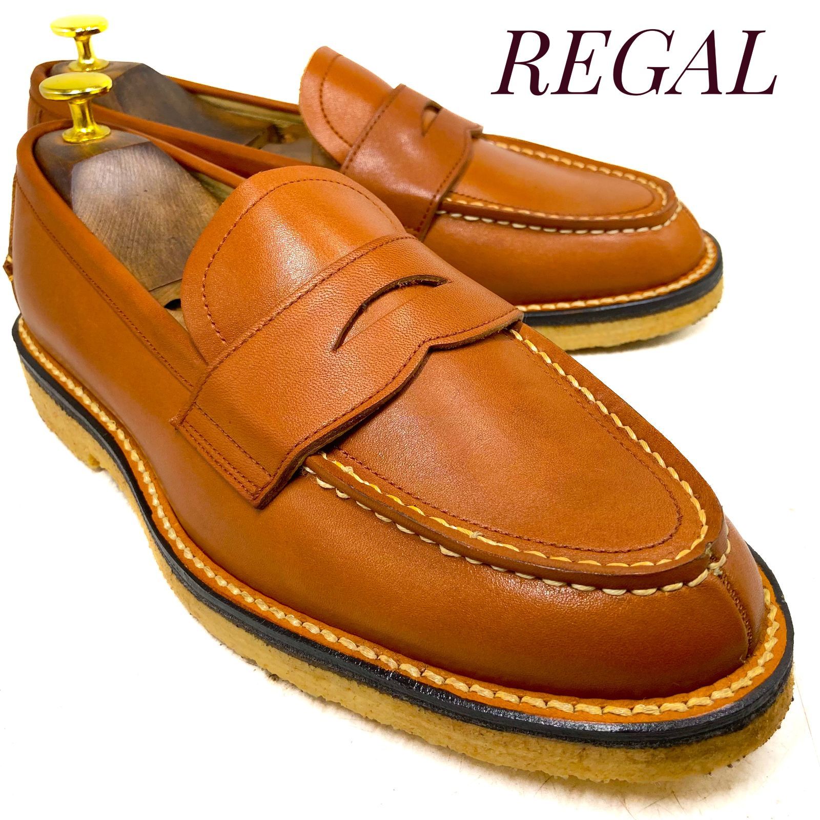 未使用・展示品】REGAL リーガル コインローファー ハーフサドル 679 