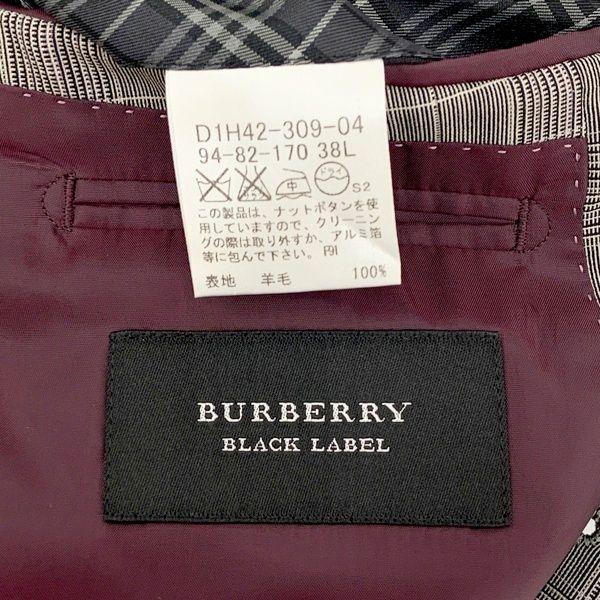 【美品】BURBERRY BLACK LABEL セットアップ／チェック／42 BURBERRY - 新品ZARAmanタータンチェックスタイリッシュスーツ