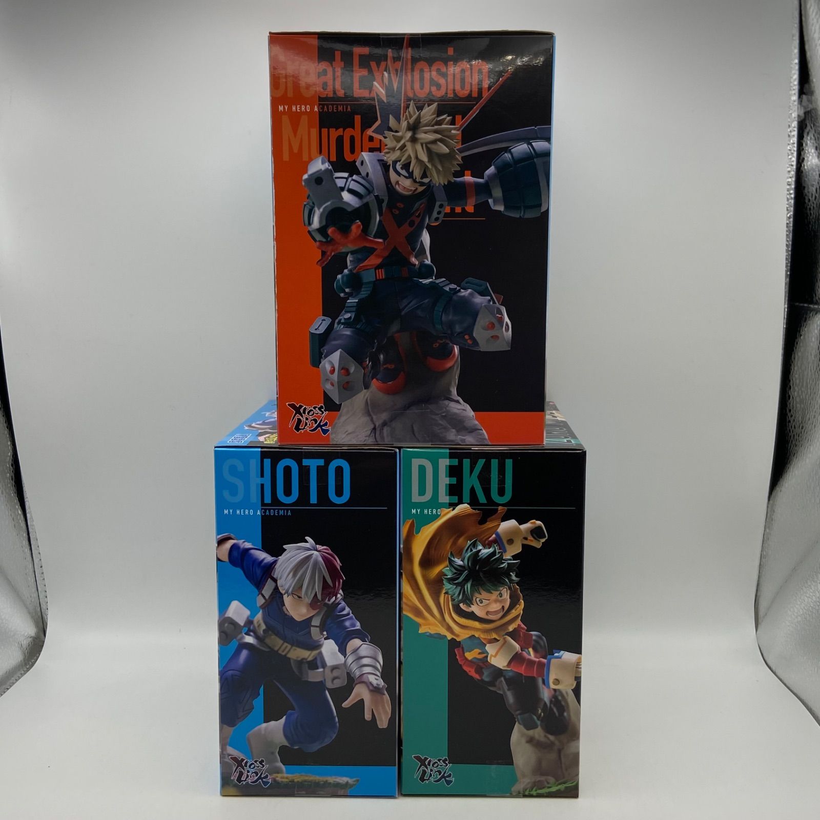僕のヒーローアカデミア Xross Link 3点セット 緑谷出久 爆豪勝己 轟焦