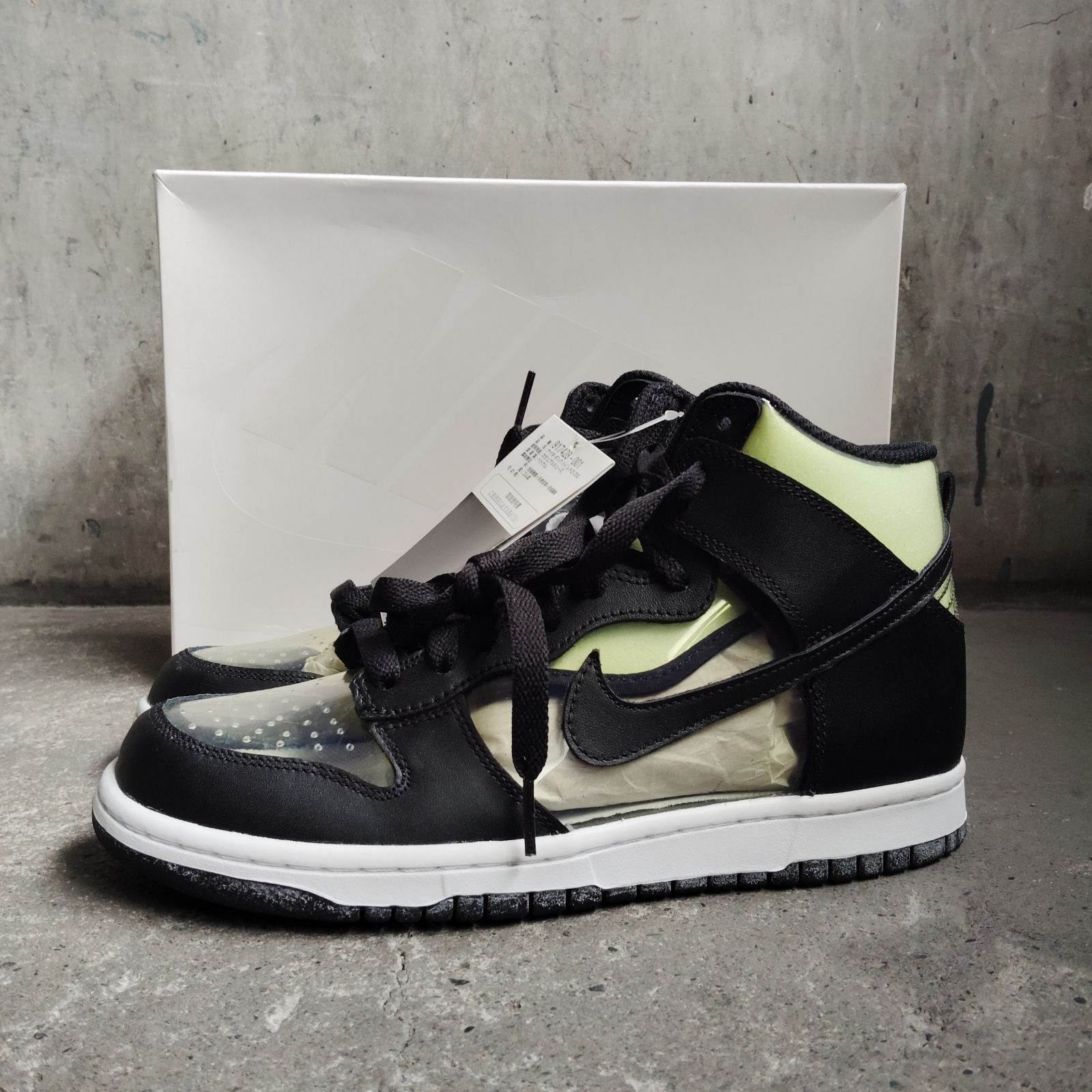 COMME des GARCONS HOMME PLUS × NIKE 17ss DUNK HI CLEAR 26cm 