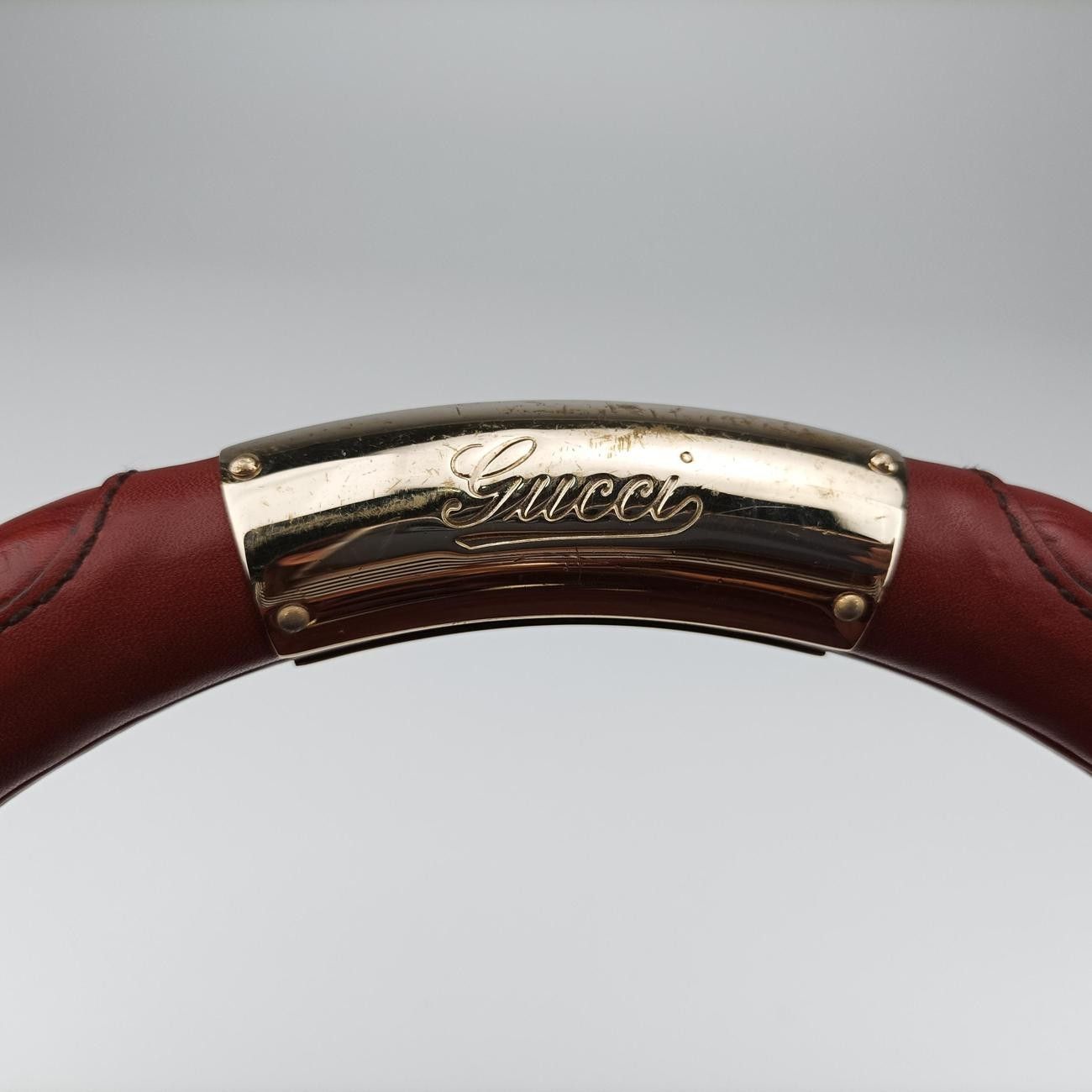 GUCCI レザー 赤い首輪 GUCCI（グッチ） ショルダーバッグ シルヴィ レザー レッド : ブランド