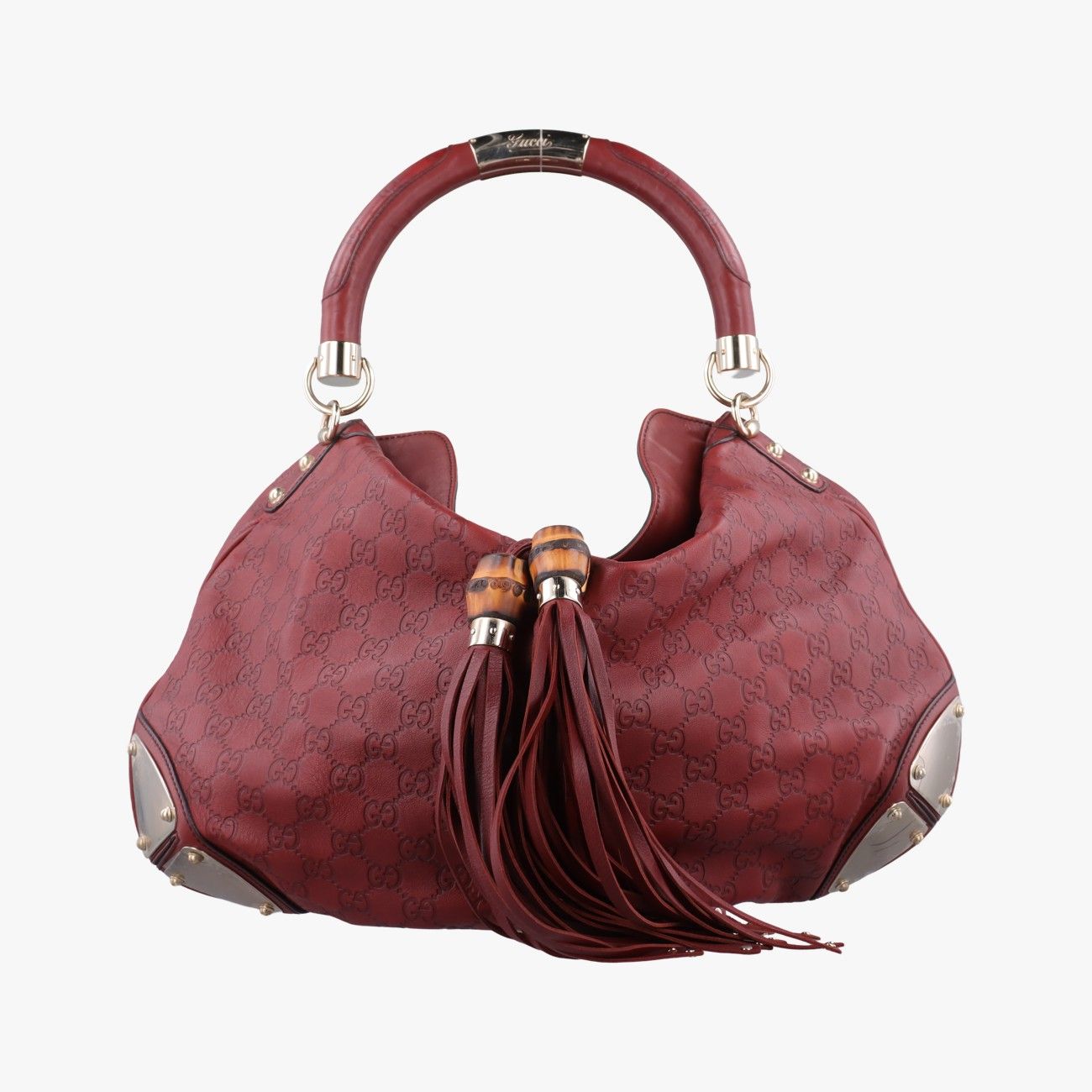グッチGucciインディ ホーボー レッド レザー 177088 H2850167 - メルカリ