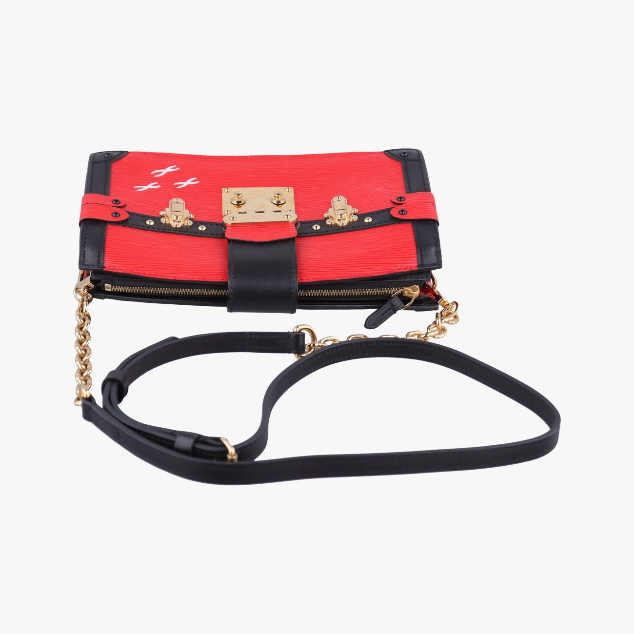 【LOUIS VUITTON】ルイ・ヴィトン トランククラッチ 2WAYクラッチ M51697 エピレザー ルージュ 赤 レディース ショルダーバッグ LOUIS VUITTON - 【LOUIS VUITTON】ルイ・ヴィトン トランククラッチ
