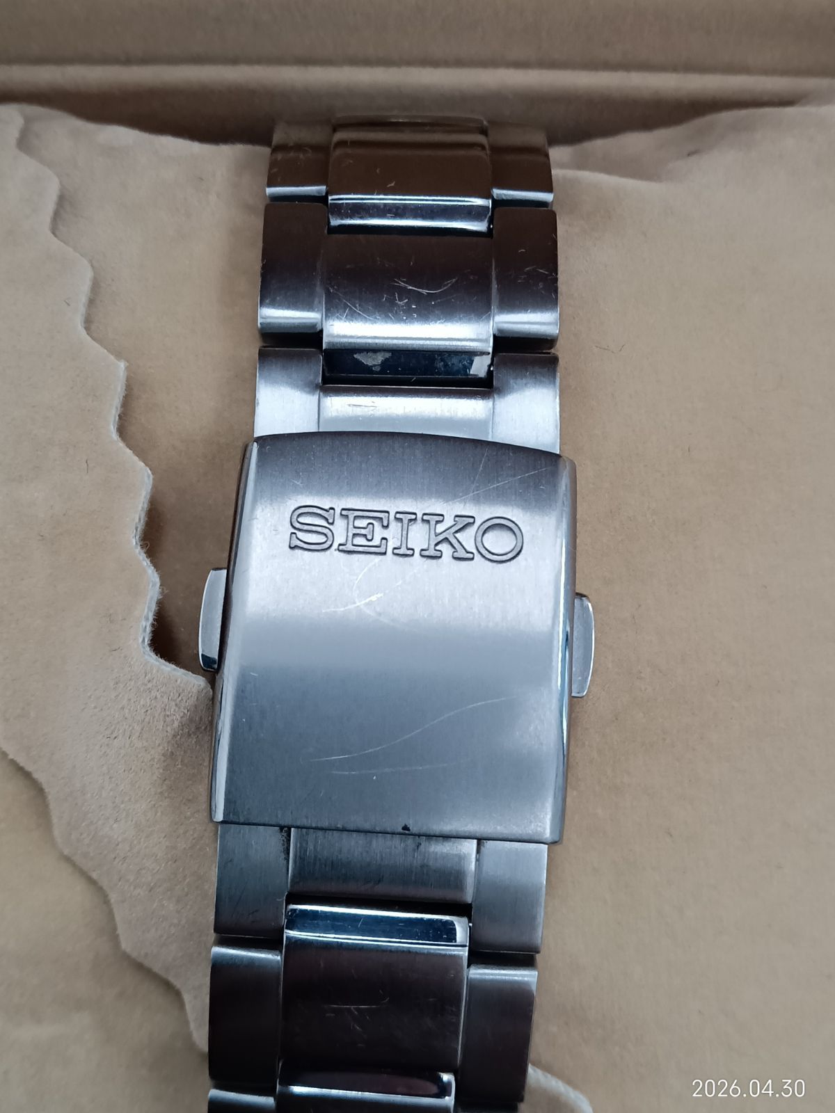 稼働 SEIKO 7B24-0BB0 電波 ソーラー チタン 箱有 セイコー チタニウム
