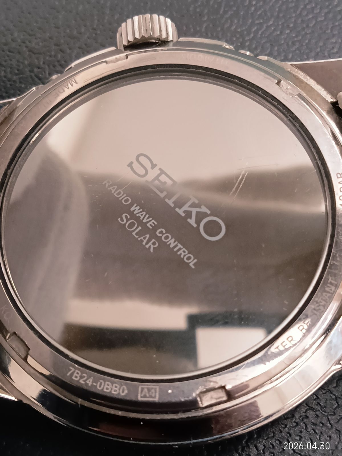 稼働 SEIKO 7B24-0BB0 電波 ソーラー チタン 箱有 セイコー チタニウム