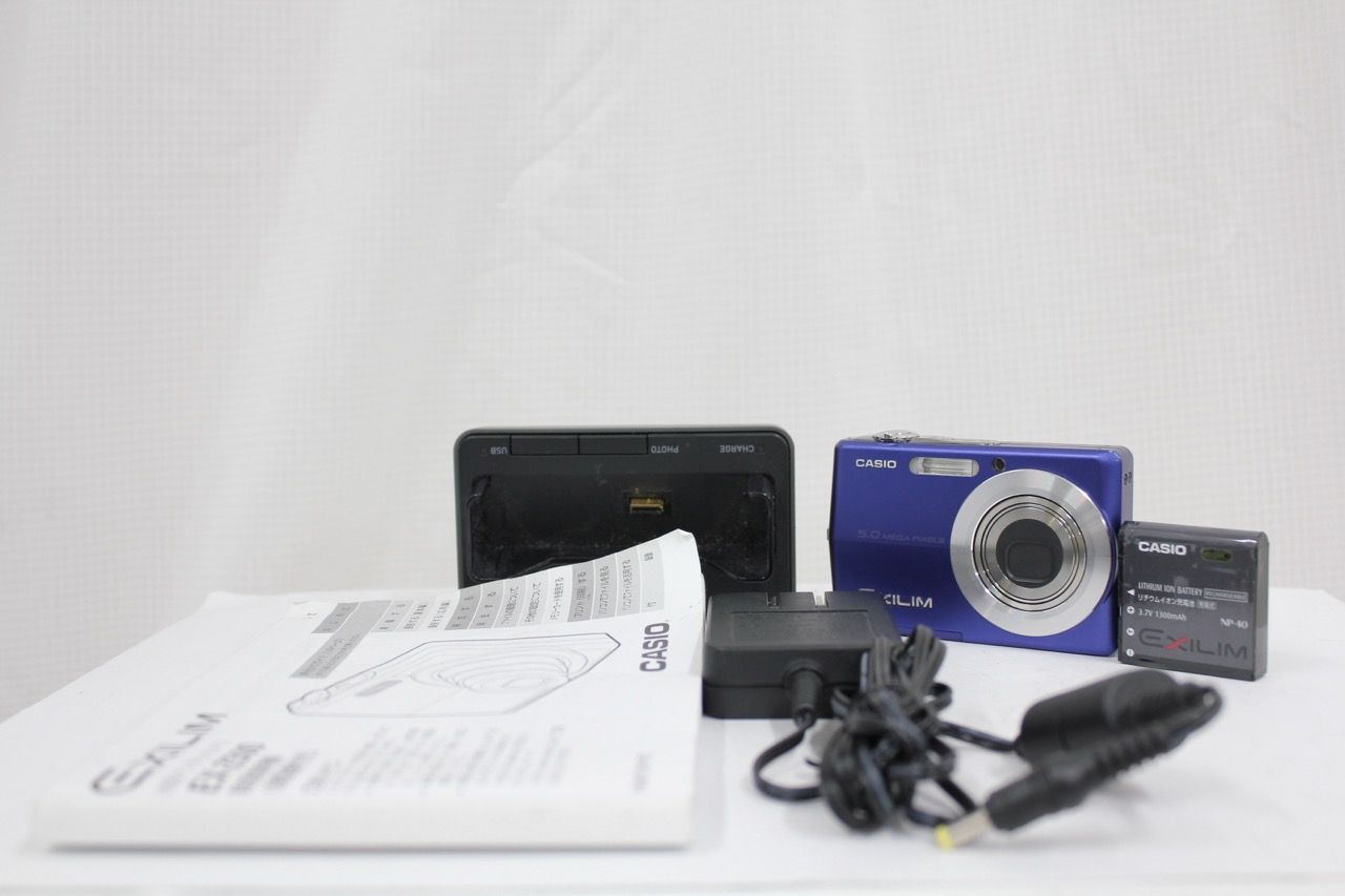 返品保証】 カシオ Casio EXILIM EX-Z500 ブルー 3x 付属品多数